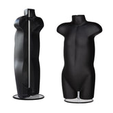 Display Guru Kids/Children’s Black Hanging Body form Mannequin With Adjustable Stand for Shop Bust Display